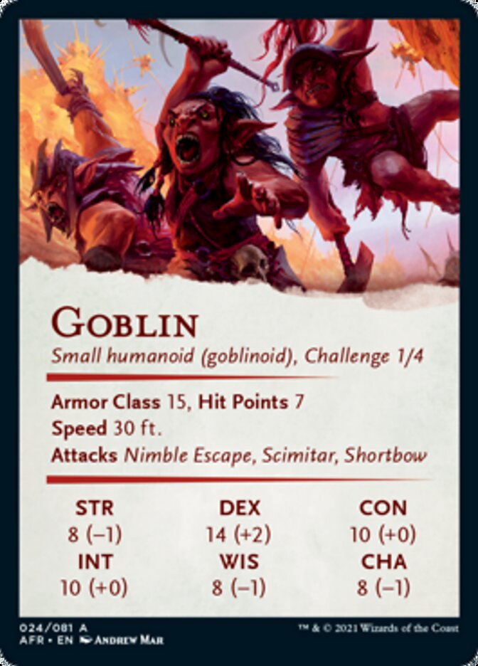 Goblin Art Card [Dungeons & Dragons: Adventures in the Forgotten Realm