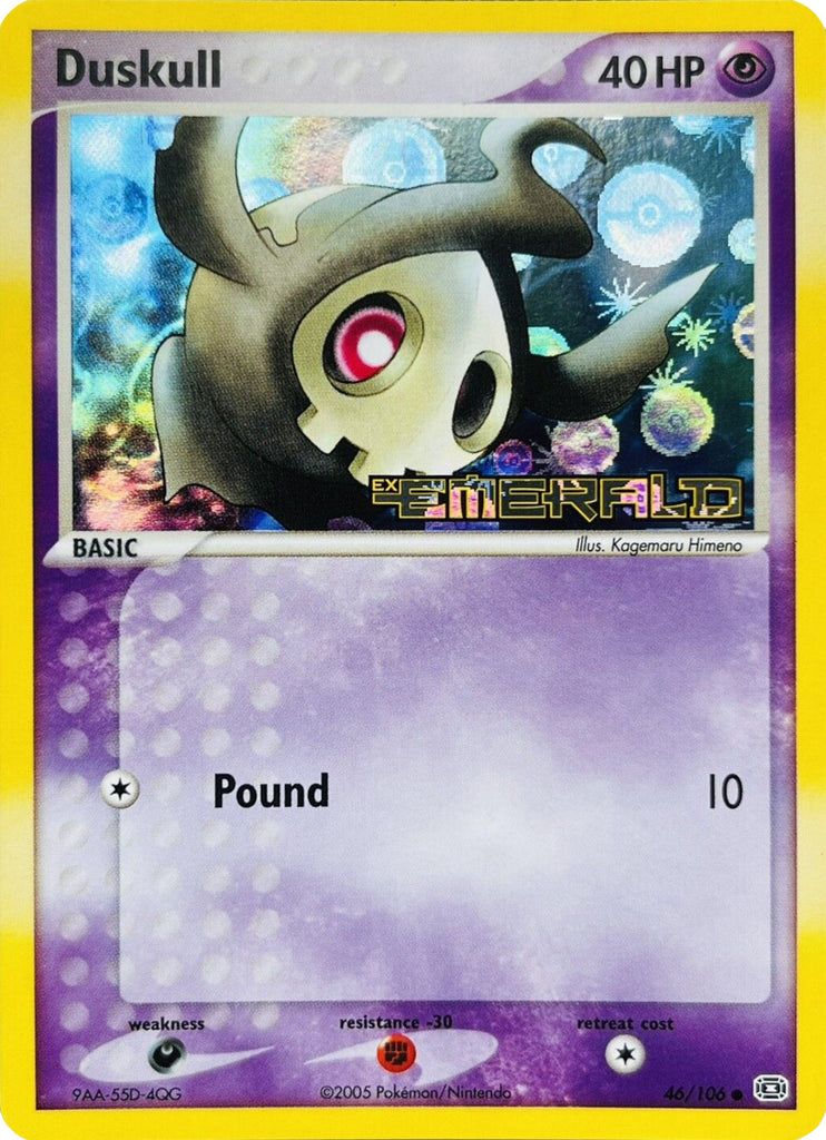 duskull pokemon card (46/106) (Stamped) [EX: Emerald] Unicorn Cards Pokemon Crown Zenith Duskull GG28