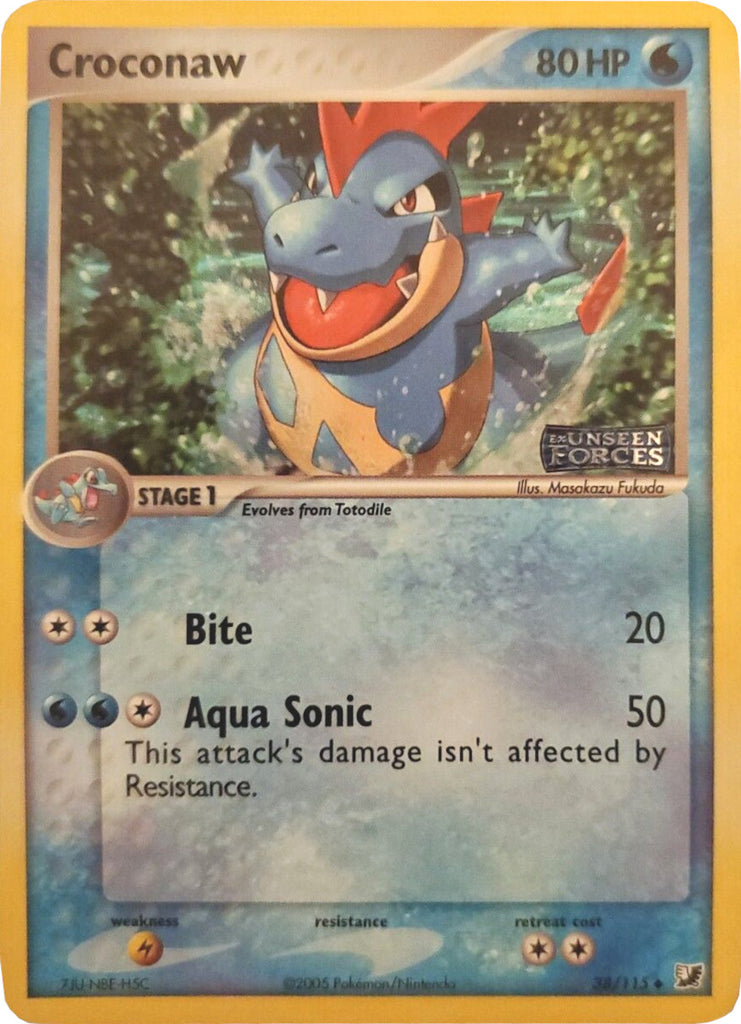 croconaw pokemon card Dark 32/105 Uncommon 1st Edition Near Mint discard an Energy from your opponents Active Pokemon. Croconaw : Old Back [neo1