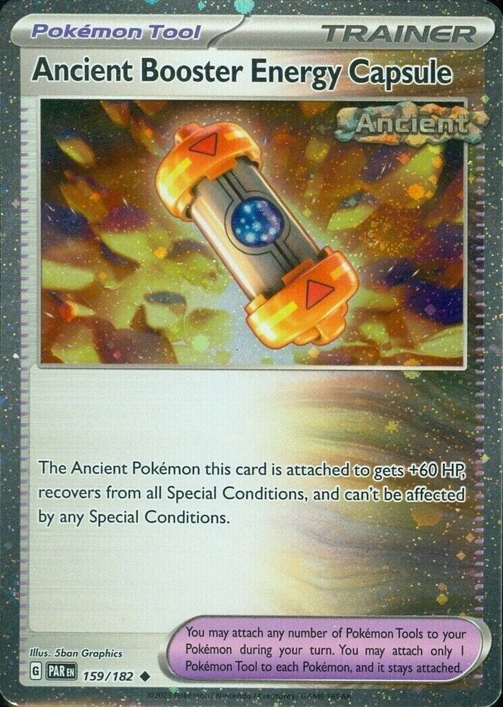 energy loto pokemon card value Ancient Booster Energy Capsule (159/182) (Cosmos Holo) [Scarlet & Viol