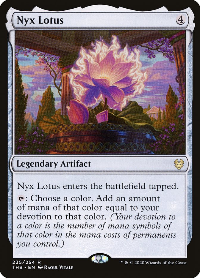 theros beyond death rare cards MtG Theros Beyond Death Rare Nyx Lotus #235
