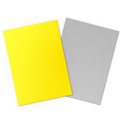 Dragon Shield: Standard 100ct Sleeves - Yellow & Silver (Dual Matte)