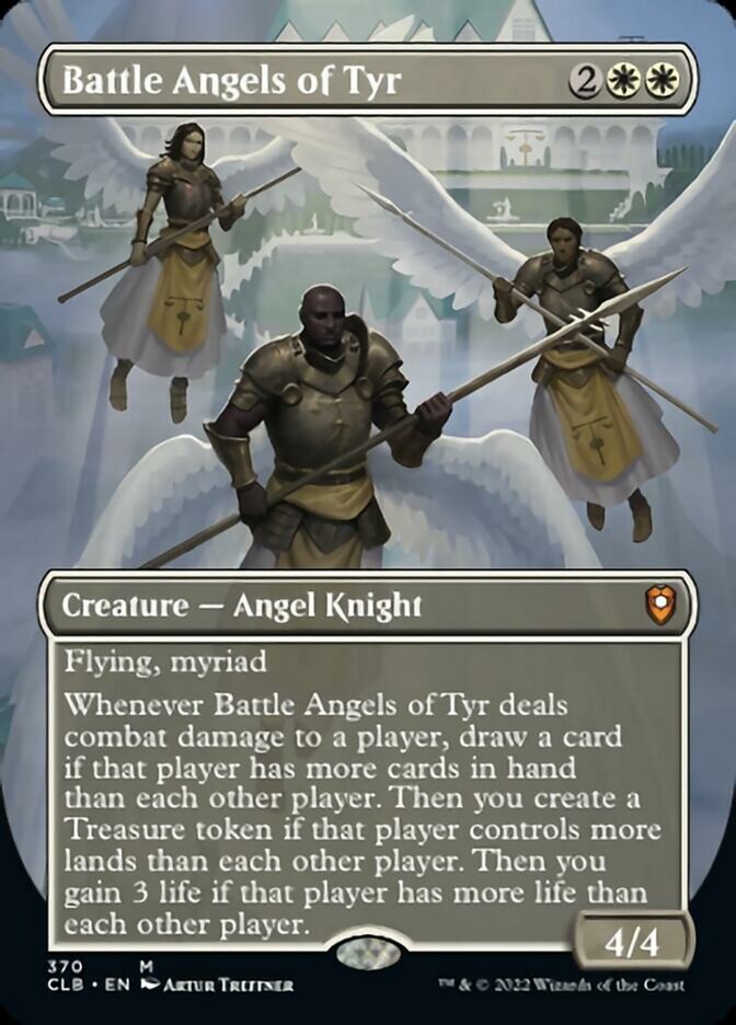 Battle Angels of Tyr (Borderless Alternate Art) [Commander Legends: Ba