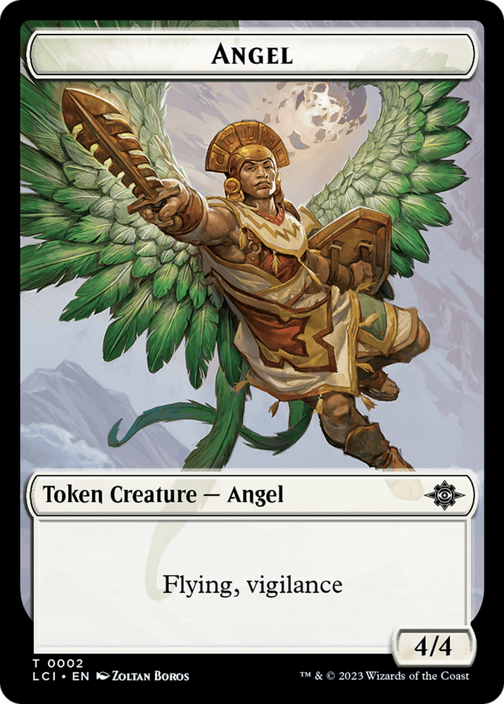 mtg angel token cards (4/4) by Ken Meyer Jr Token Creature Angel Rarity MTG Best Commander Angels Tokens