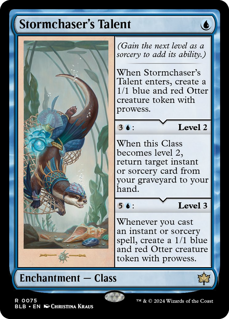 mtg bloomburrow class cards Stormchaser's Talent [Bloomburrow]