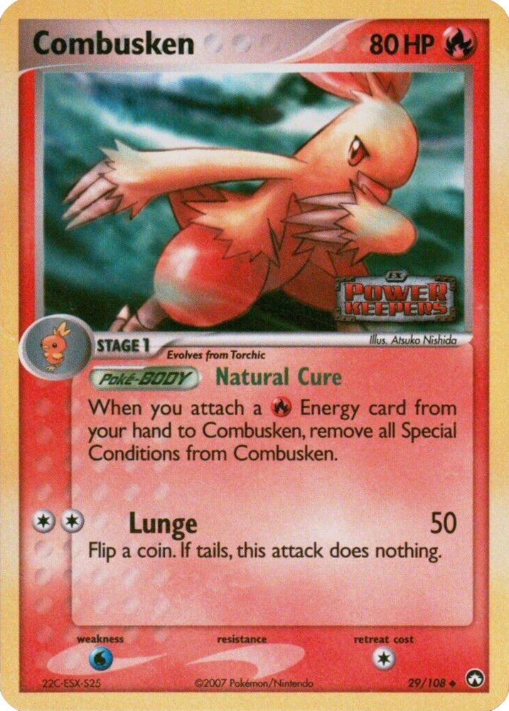 pokemon card combusken Combusken (29/108) (Stamped) [EX: Power Keepers]