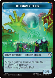 Spider // Illusion Villain Double-Sided Token [Marvel's Spider-Man Tokens]