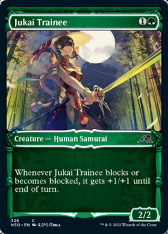 quistis mtg card Jukai Trainee (Showcase Samurai) [Kamigawa: Neon Dynasty]
