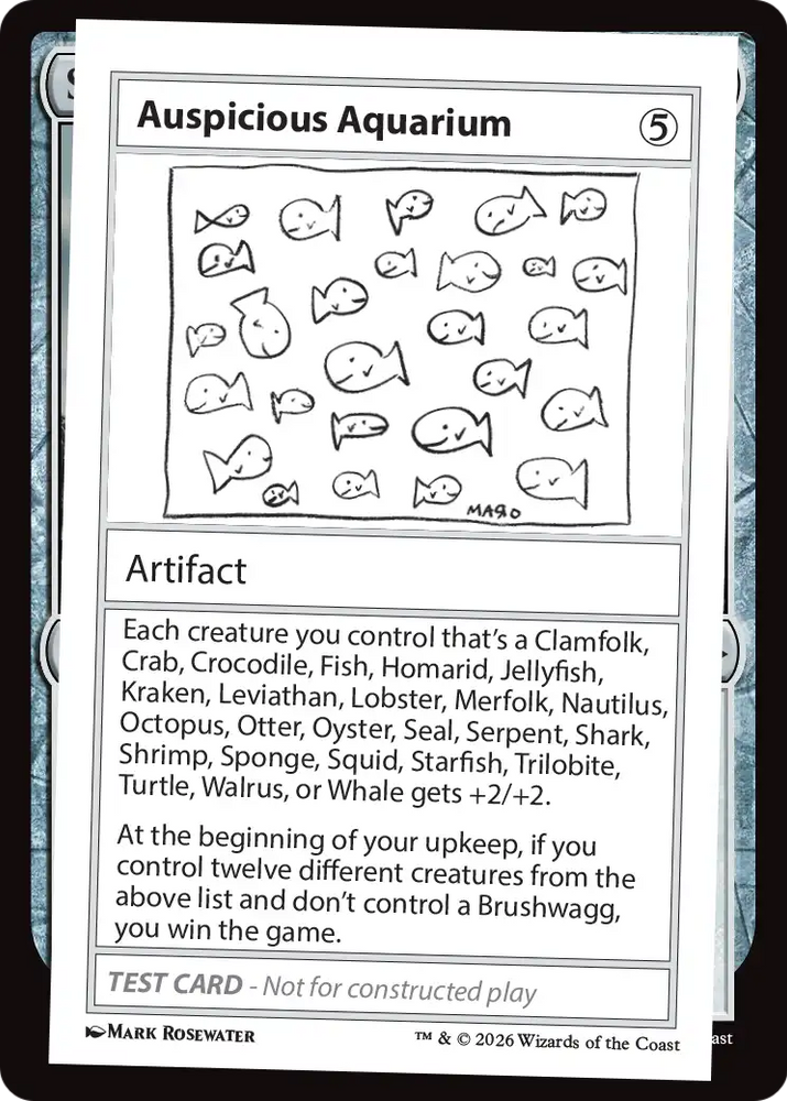 Auspicious Aquarium [Mystery Booster Playtest Cards]
