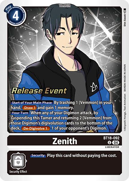 Zenith [BT18-092] [Release Special Booster Ver.2.0 Promos]