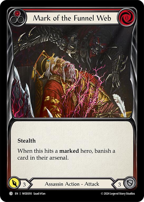 Mark of the Funnel Web (Red) [WOD010] (The Hunted Arakni, Web of Deceit Blitz Deck)