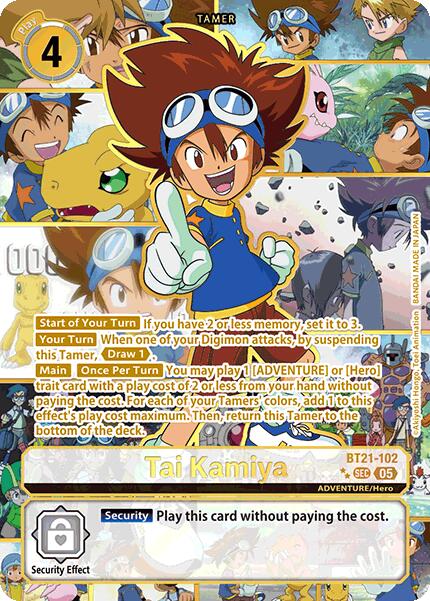 Tai Kamiya [BT21-102] (Rare Pull) [World Convergence]