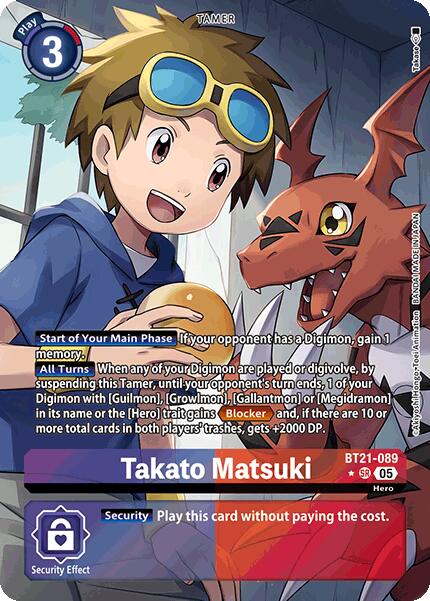 Takato Matsuki [BT21-089] (Alternate Art) [World Convergence]