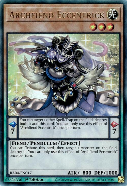 Archfiend Eccentrick [RA04-EN017] Prismatic Ultimate Rare