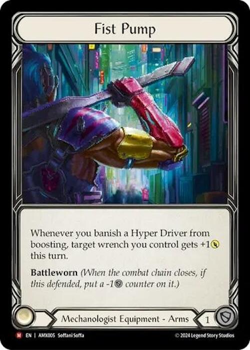 Fist Pump [AMX005] (Armory Deck: Maxx Nitro)  Rainbow Foil