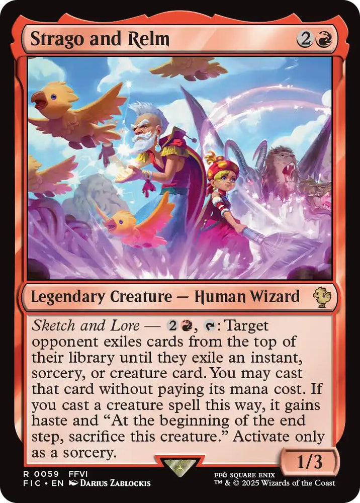 Strago and Relm (Surge Foil) [FINAL FANTASY Commander]