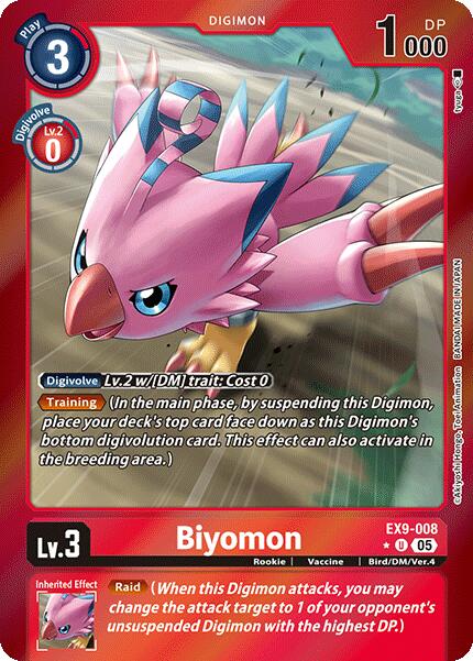 Biyomon [EX9-008] (Limited Foil) [Versus Monsters]