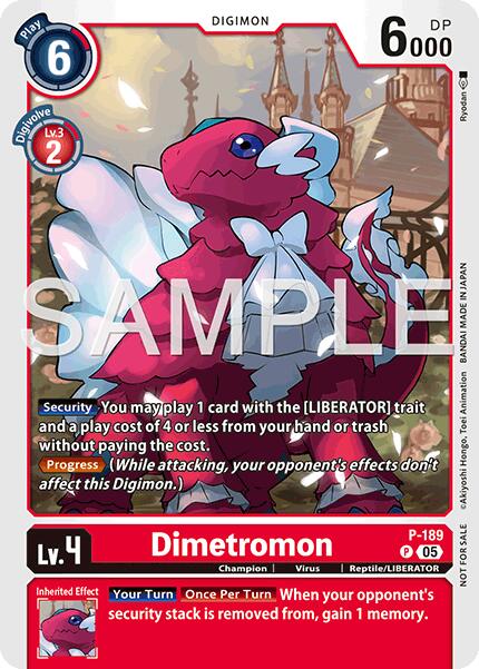 Dimetromon [P-189] (Store Tournament 2025 Vol.3 Participation Pack) [Promotional Cards]