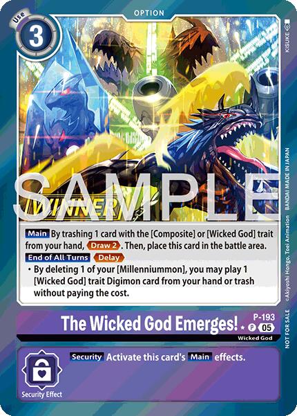 The Wicked God Emerges! [P-193] (Store Tournament 2025 Vol.3 Winner Pack) [Promotional Cards]