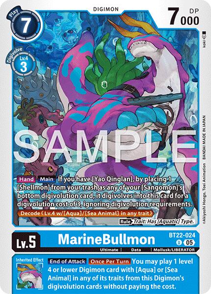 MarineBullmon [BT22-024] [Cyber Eden]