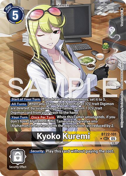 Kyoko Kuremi [BT22-101] (Alternate Art) [Cyber Eden]