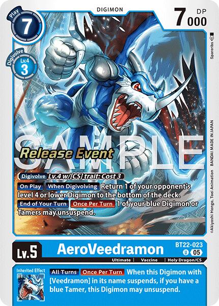 AeroVeedramon [BT22-023] [Cyber Eden Release Event Cards]