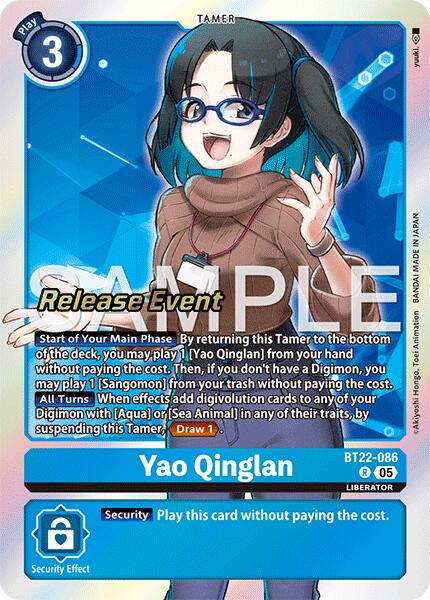 Yao Qinglan [BT22-086] [Cyber Eden Release Event Cards]
