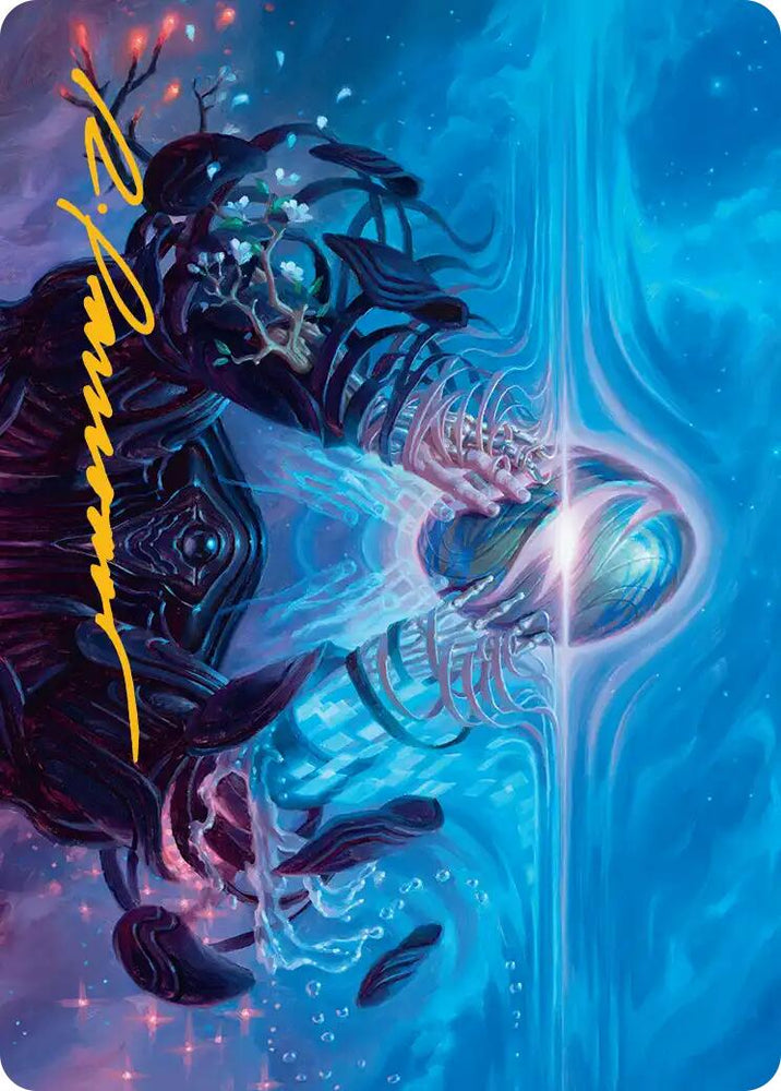 The Endstone Art Card (Gold-Stamped Signature) [Edge of Eternities Art Series]