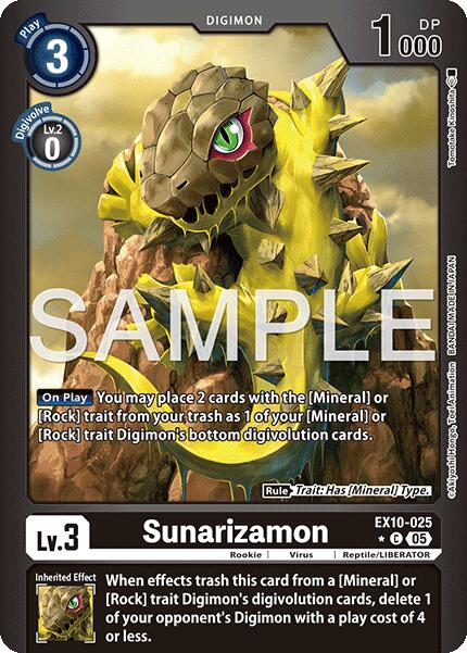 Sunarizamon [EX10-025] (Limited Foil) [Sinister Order]