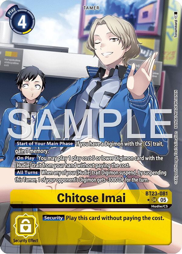 Chitose Imai [BT23-081] (Alternate Art) [Hackers' Slumber]