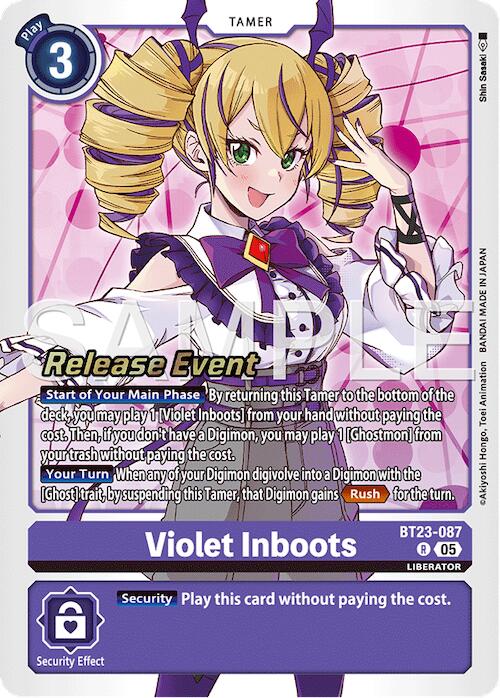 Violet Inboots [BT23-087] [Hackers' Slumber Release Event Cards]