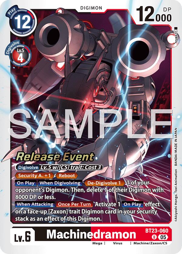 Machinedramon [BT23-060] [Hackers' Slumber Release Event Cards]