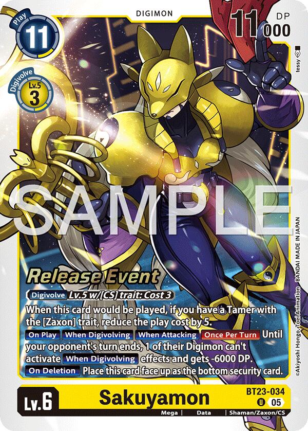 Sakuyamon [BT23-034] [Hackers' Slumber Release Event Cards]