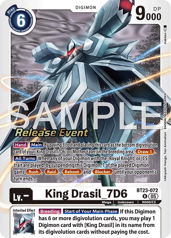 King Drasil_7D6 [BT23-072] [Hackers' Slumber Release Event Cards]