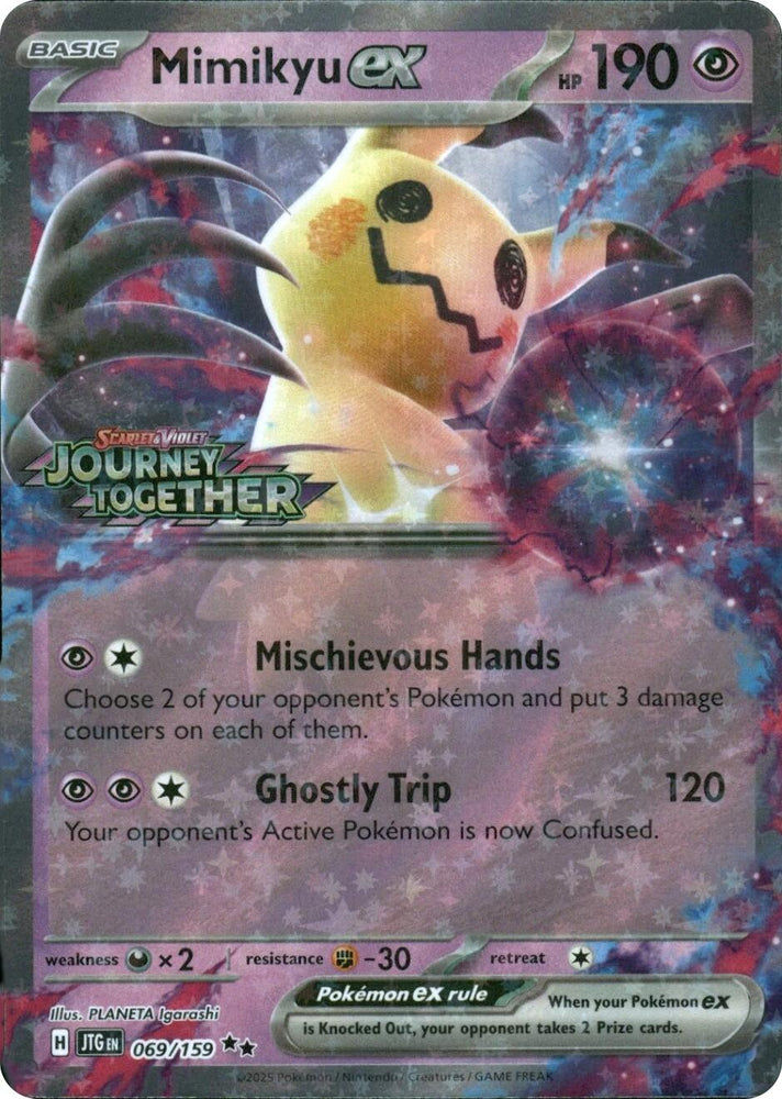 Mimikyu ex (069/159) (Journey Together Stamped) [Miscellaneous Cards]