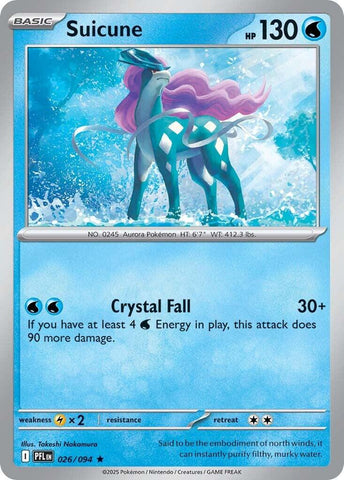 Suicune (026/094) [Mega Evolution: Phantasmal Flames]