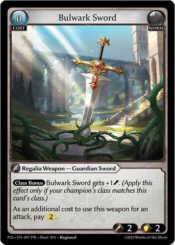 Bulwark Sword (097) [Promotional Cards]