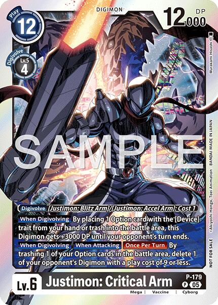 Justimon: Critical Arm [P-179] (Event Pack 8) [Promotional Cards]
