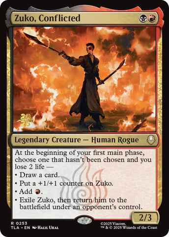 Zuko, Conflicted [Avatar: The Last Airbender Prerelease Cards]