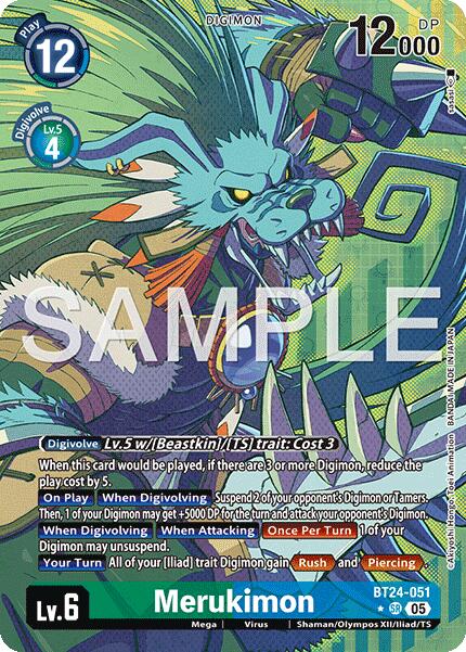Merukimon [BT24-051] (Alternate Art) [Time Stranger]