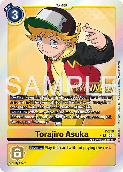 Torajiro Asuka [P-218] (Official Store Tournament 2026 Vol. 1 Winner) [Promotional Cards]