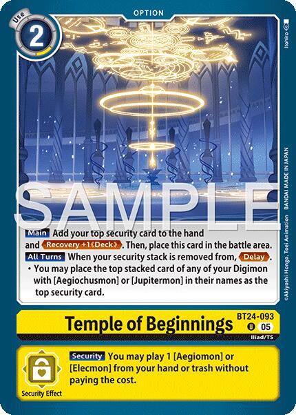 Temple of Beginnings [BT24-093] [Time Stranger]