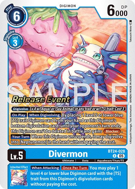 Divermon [BT24-028] [Time Stranger Release Events Cards]