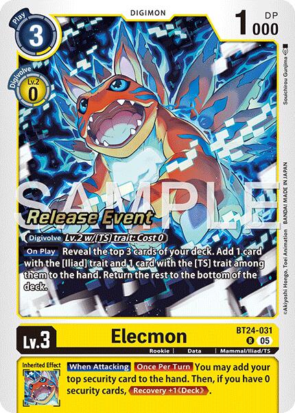 Elecmon [BT24-031] [Time Stranger Release Events Cards]