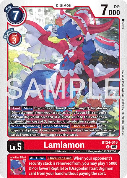 Lamiamon [BT24-016] [Time Stranger]