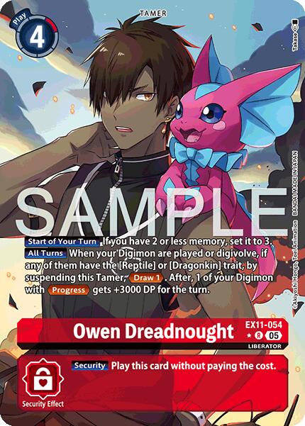 Owen Dreadnought [EX11-054] (Alternate Art) [Dawn of Liberator]