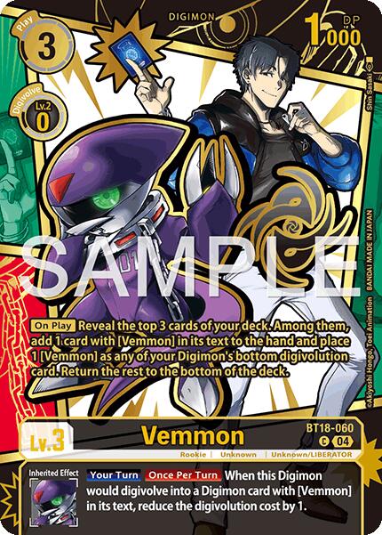 Vemmon [BT18-060] (Rare Pull) [Dawn of Liberator]