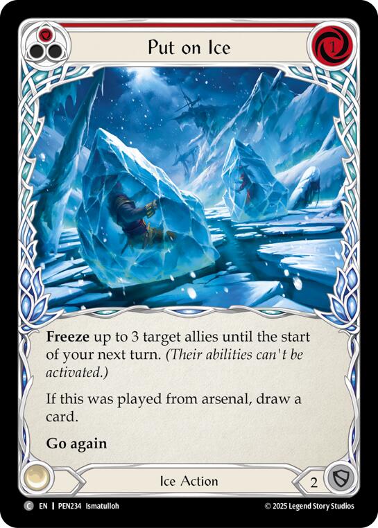 Put On Ice (Red) (Regular) [PEN234] (Compendium of Rathe)