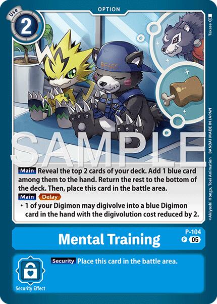 Mental Training [P-104] (Reprint) [Advanced Booster Digimon Generation]