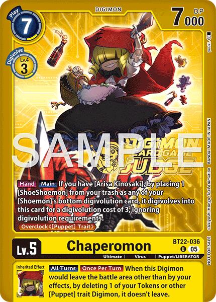 Chaperomon [BT22-036] (Judge Pack 9) [Cyber Eden]